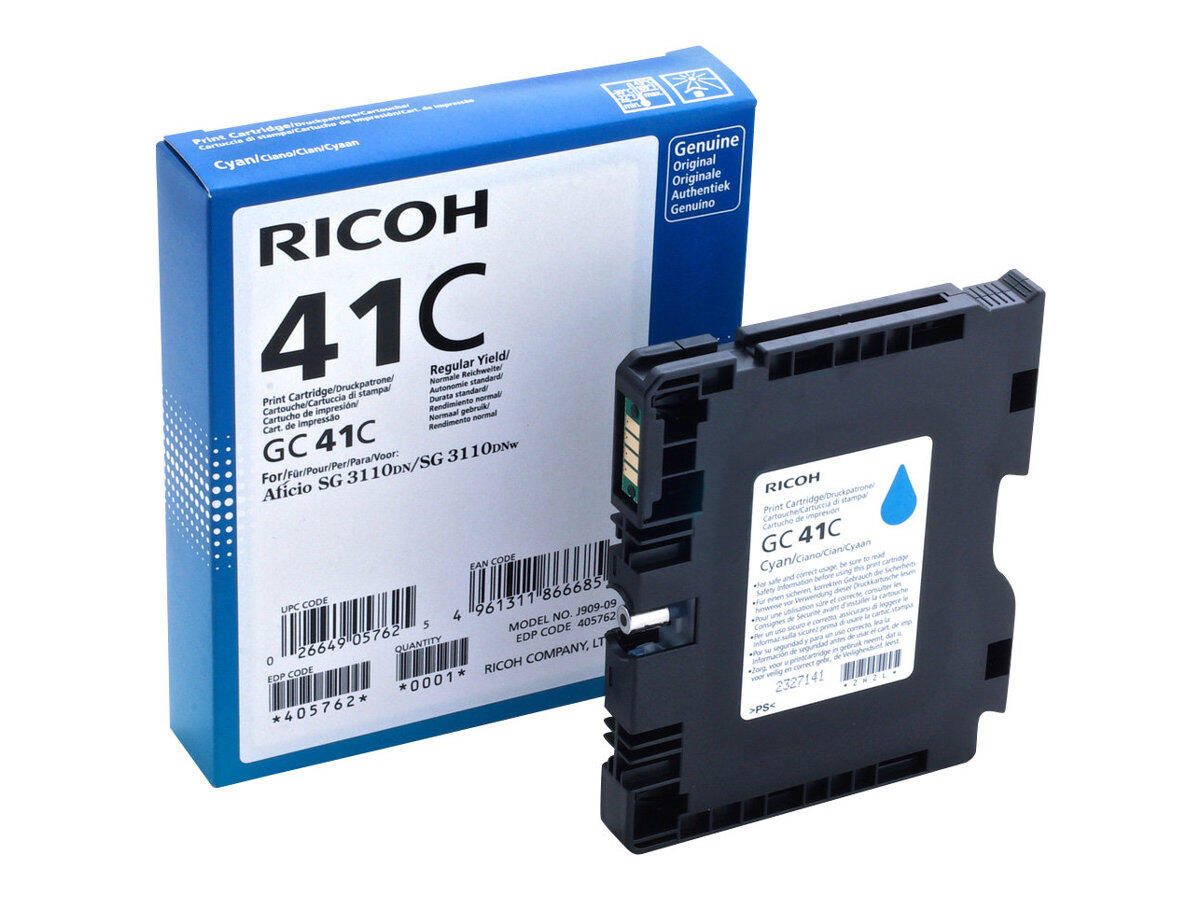 Ricoh Original Type GC 41C Druckerpatrone - cyan (405762) Ricoh Original Type GC 41C Druckerpatrone - cyan (405762)